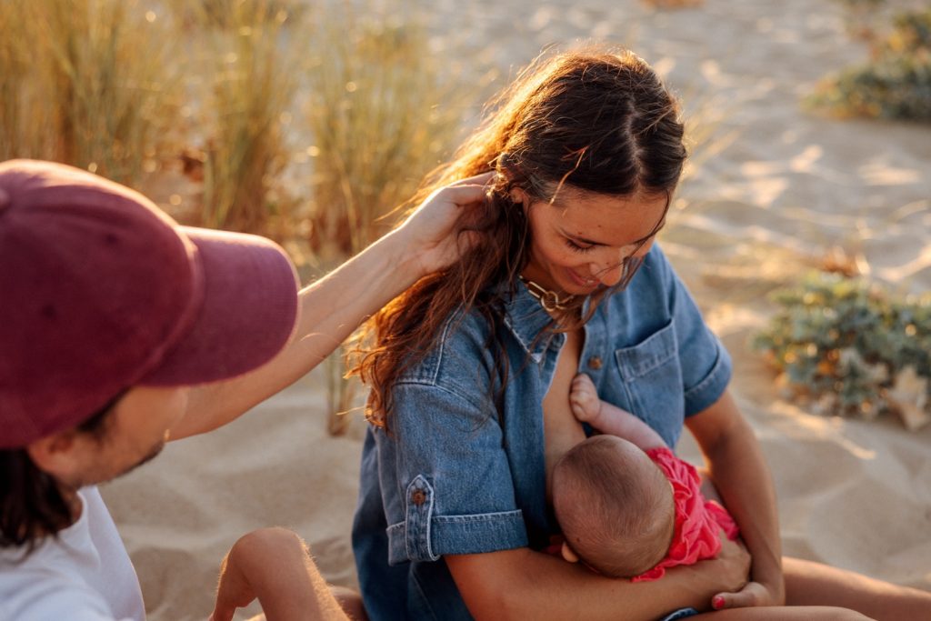 moments naturels en séance photo famille à soustons plage