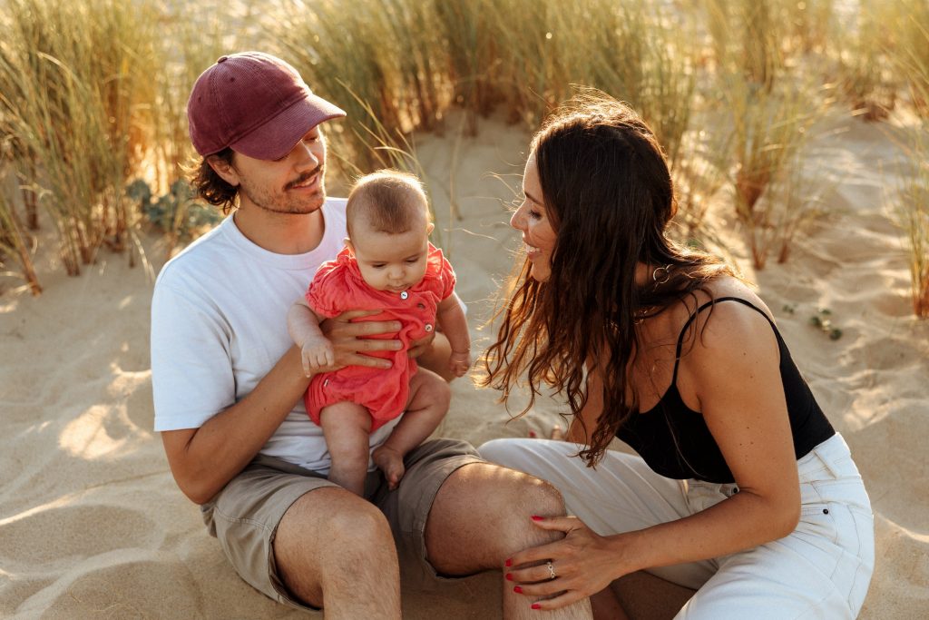 première plage pour bébé en vacances à soustons