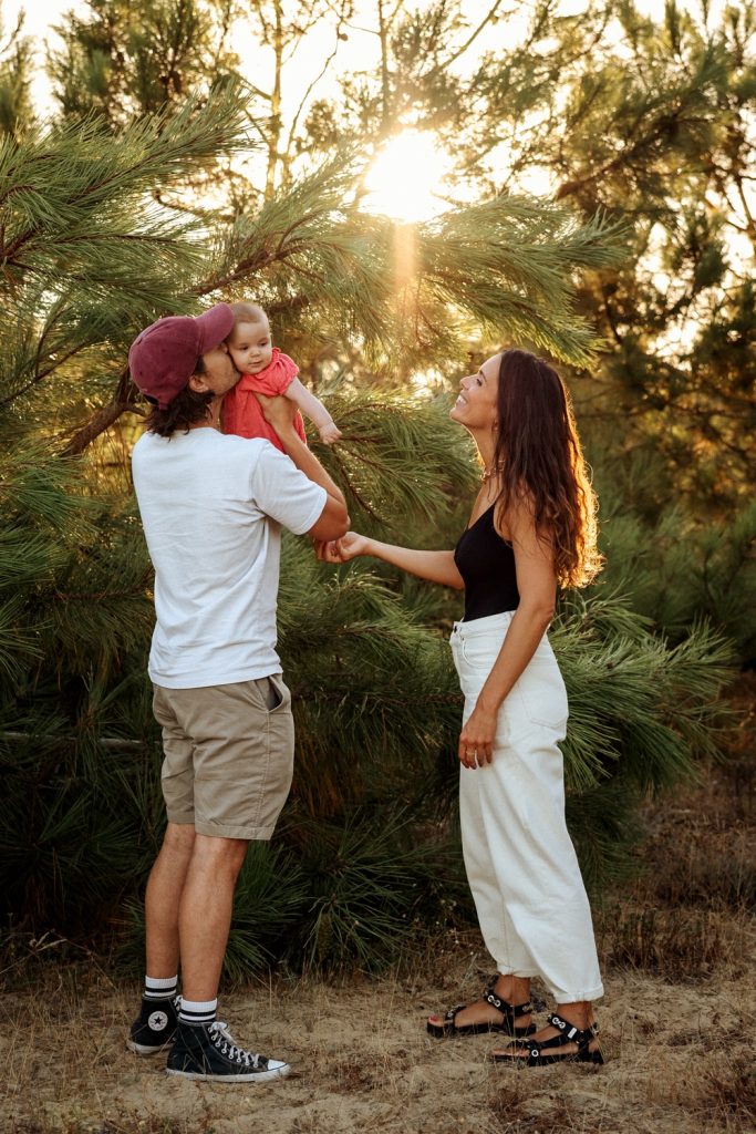séance photo avec bébé à soustons plage