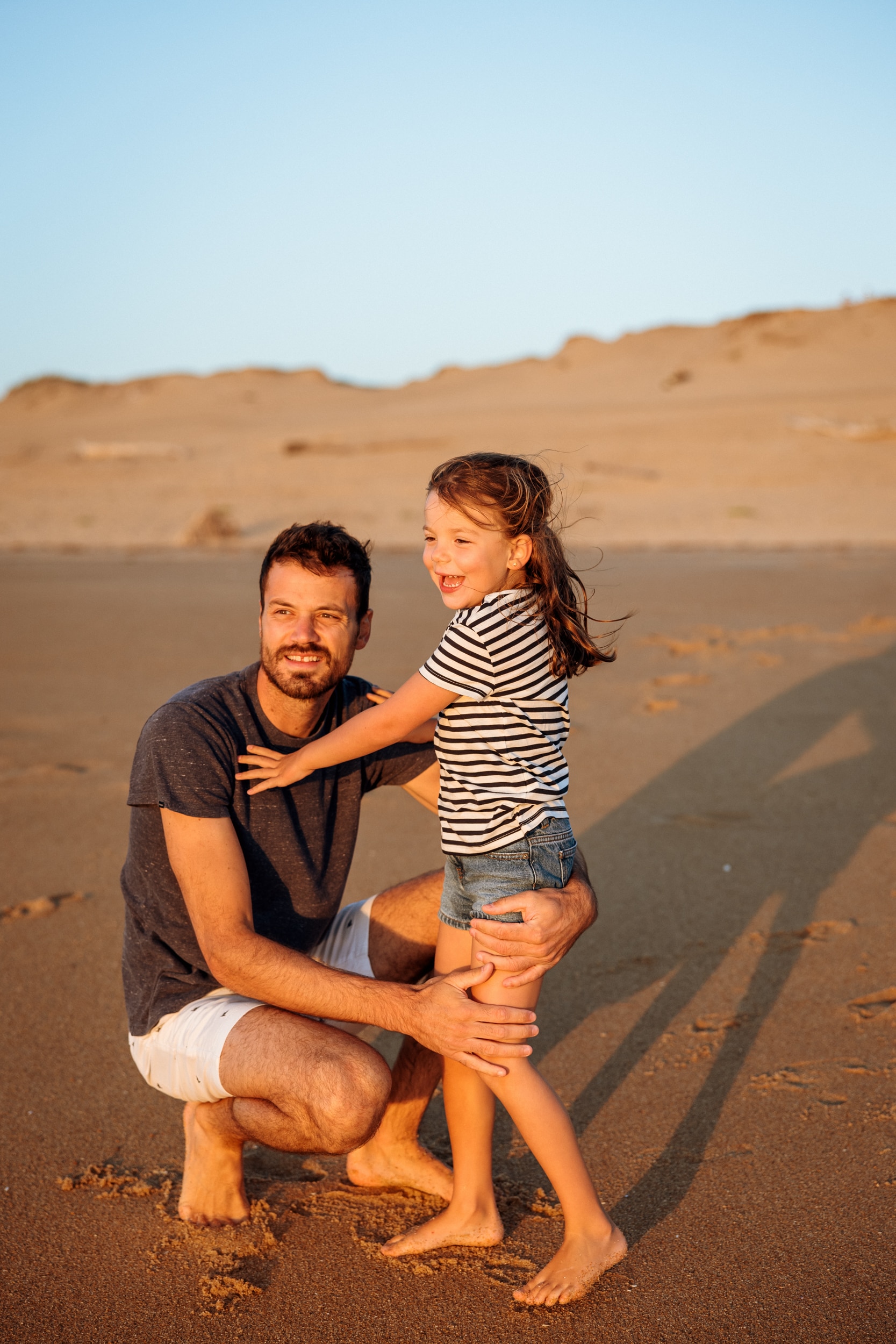 des photos de familles à Labenne sur la plage de la chapelle