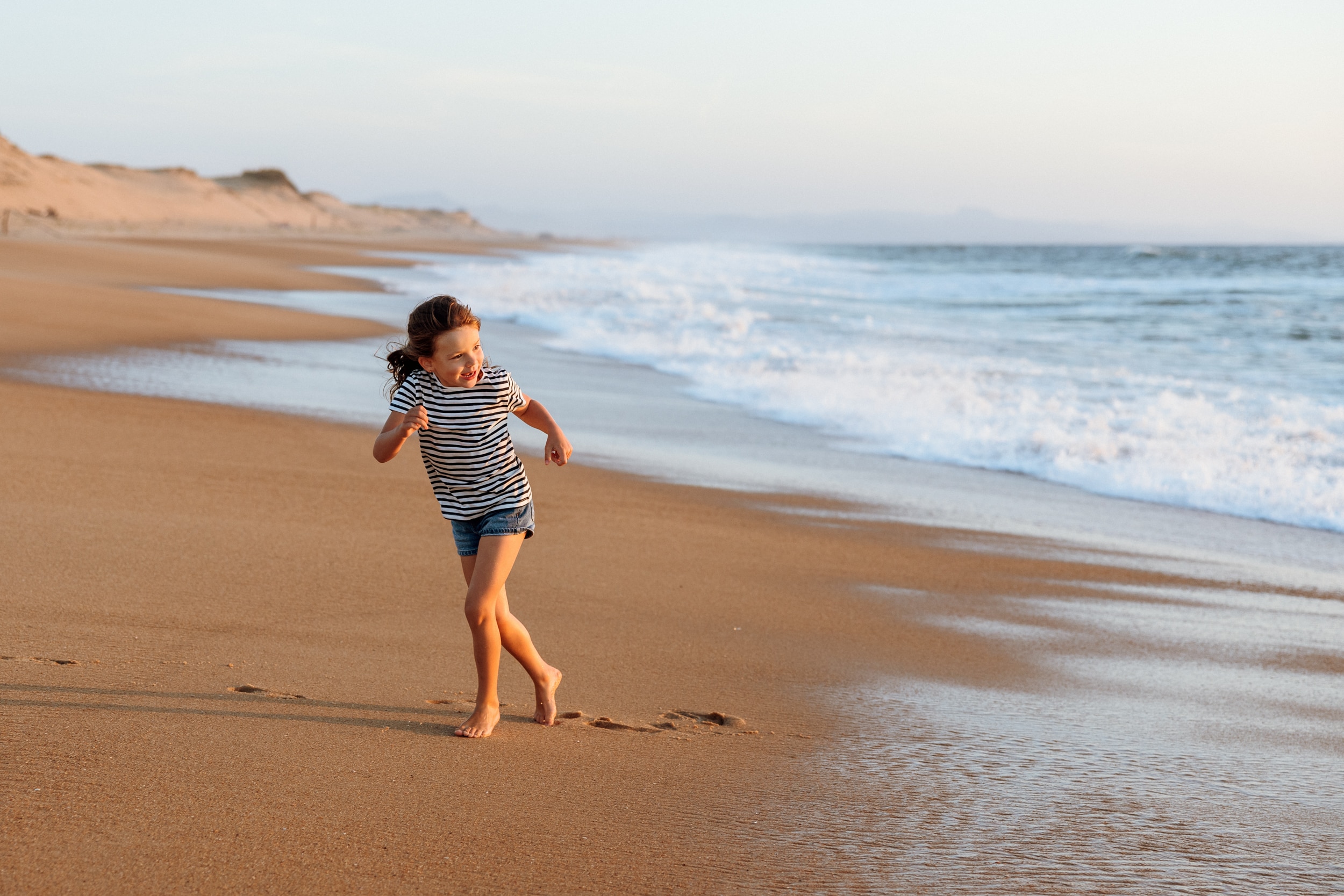 des photos de familles à Labenne sur la plage de la chapelle