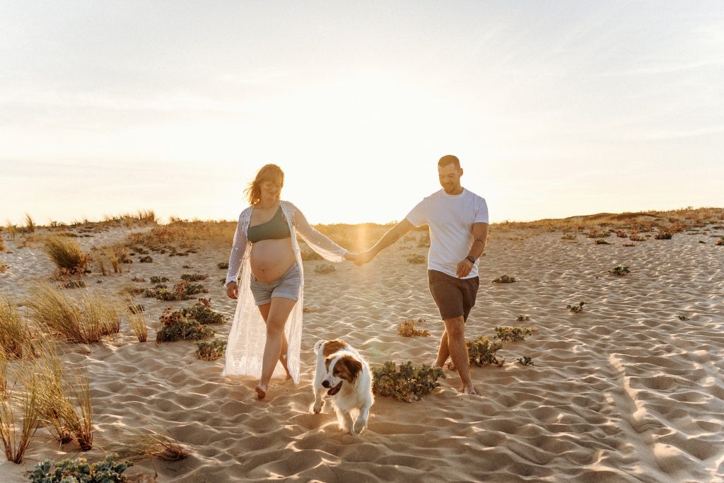 séance photo grossesse avec votre chien par Eva Lagardère