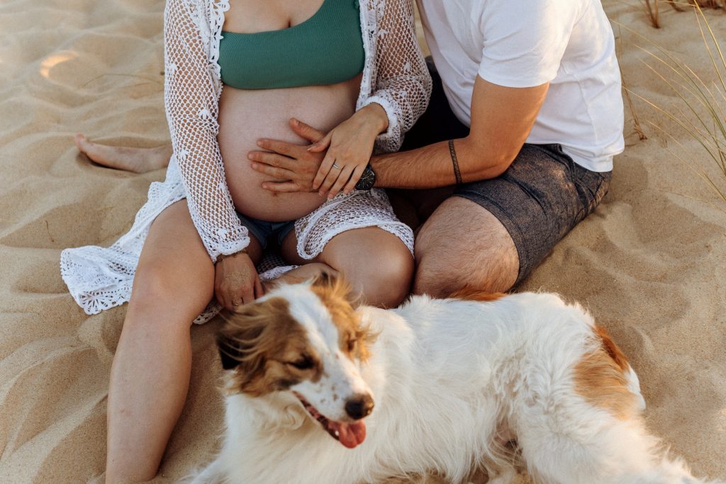séance photo grossesse avec votre chien par Eva Lagardère