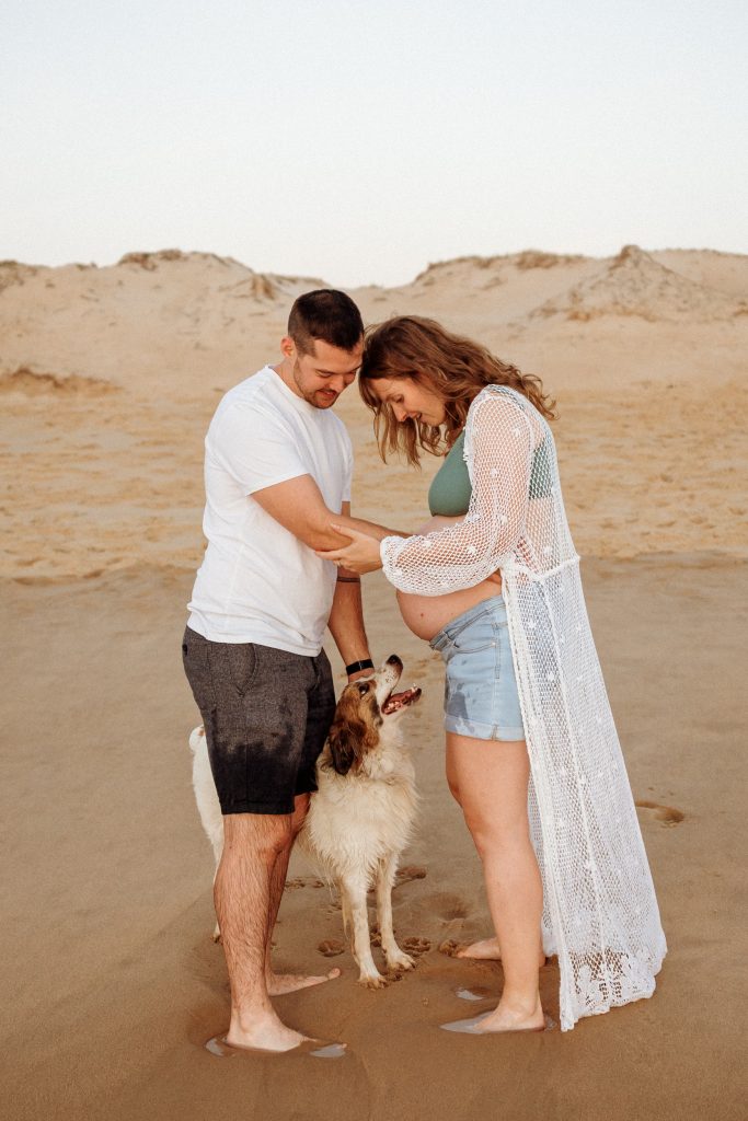 séance photo grossesse avec votre chien par Eva Lagardère