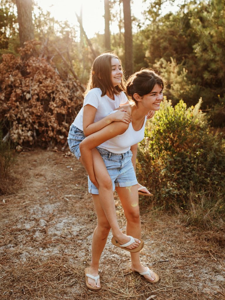 des photos en famille avec vos ados sur la plage dans les landes
